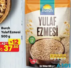 BURCH YULAF EZMESİ 500 G fiyat ve kampanya bilgisi